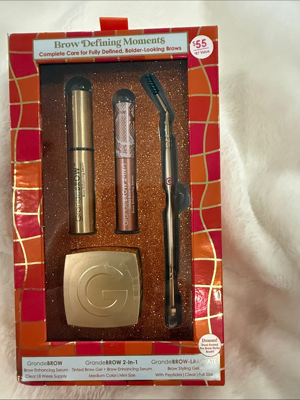 GrandeBROW Brow Defining Moments Kit — Gold/Tan